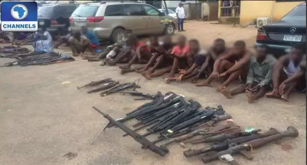 Photo Of Suspected Cultists And Criminals Arrested During Christmas In Edo State.